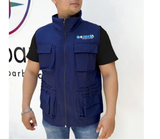 Chaleco drill con 8 bolsillos, chaleco multiusos para trabajo, outdoor, uso industrial, pesca, senderismo, diseño tipo safari, chaleco resistente.