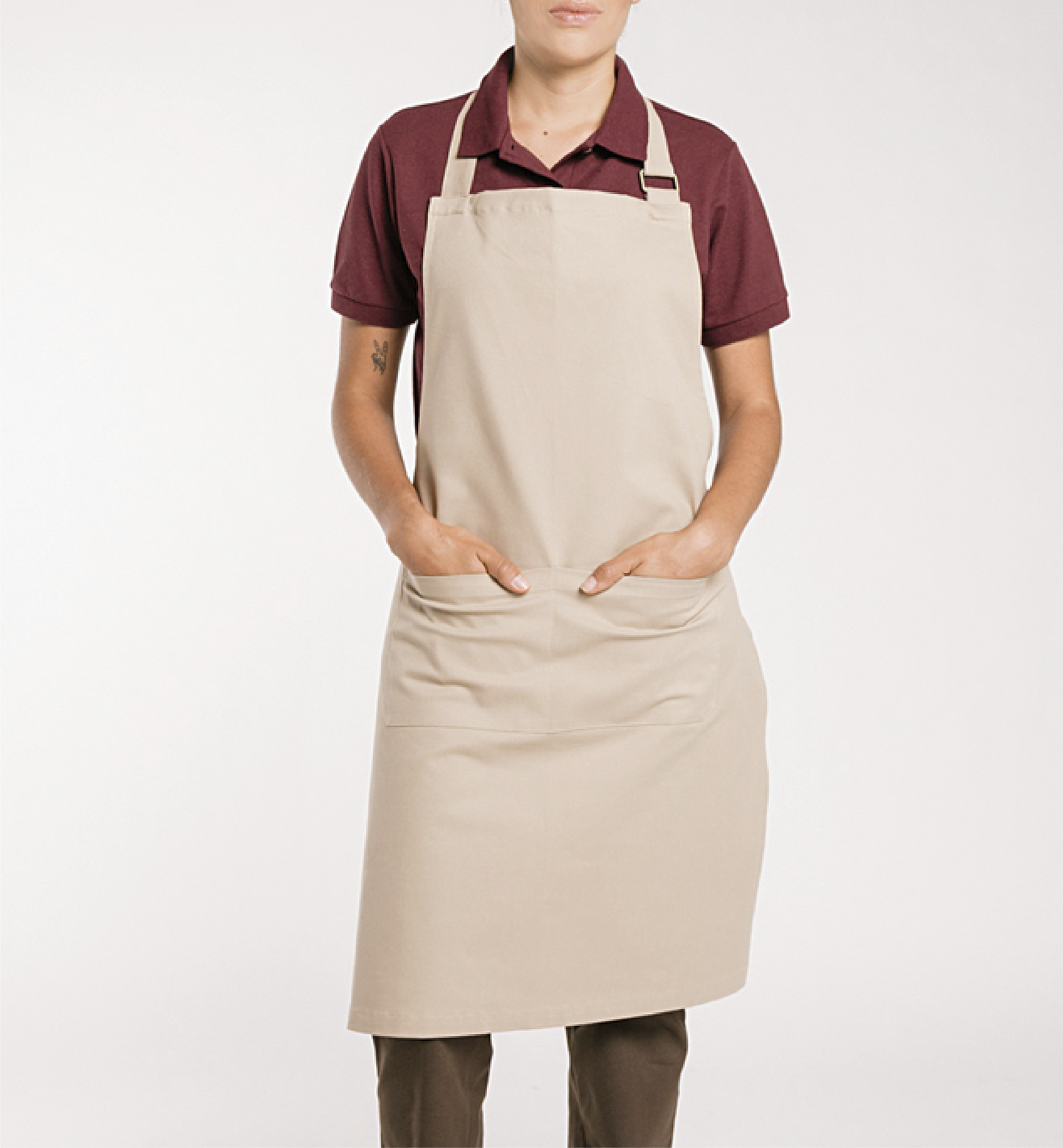 Delantal personalizado en tela drill, resistente y cómodo, ideal para uso en cocinas, talleres, eventos promocionales o dotaciones corporativas – Stamparbq Tiltex.