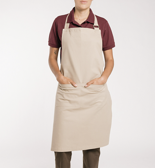 Delantal personalizado en tela drill, resistente y cómodo, ideal para uso en cocinas, talleres, eventos promocionales o dotaciones corporativas – Stamparbq Tiltex.