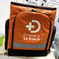 Maletín domiciliario personalizado en lona resistente, ideal para entregas de alimentos, logística de reparto y dotaciones empresariales – Stamparbq Tiltex.